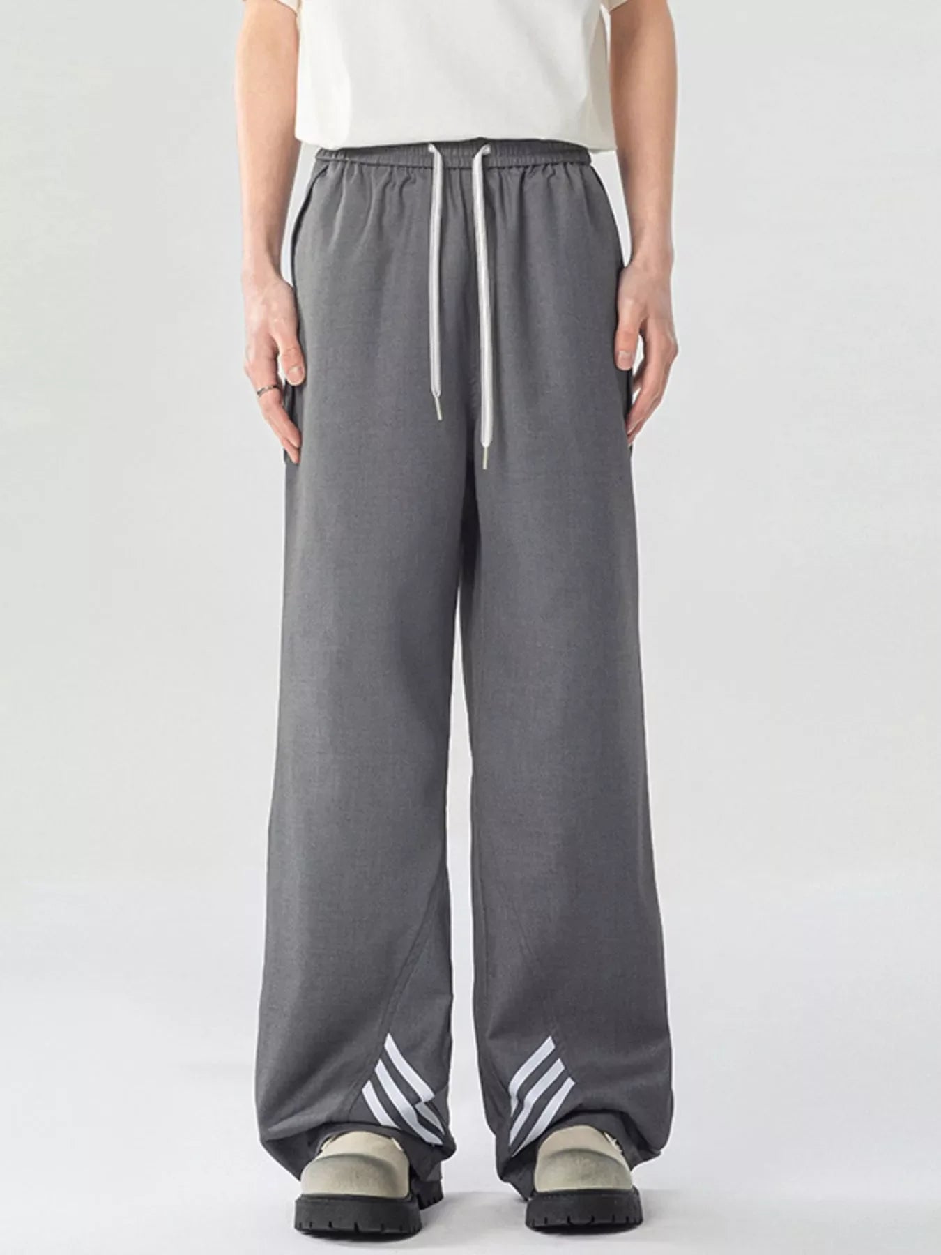 Men's Full Size Wide Leg Pants Plus Size
