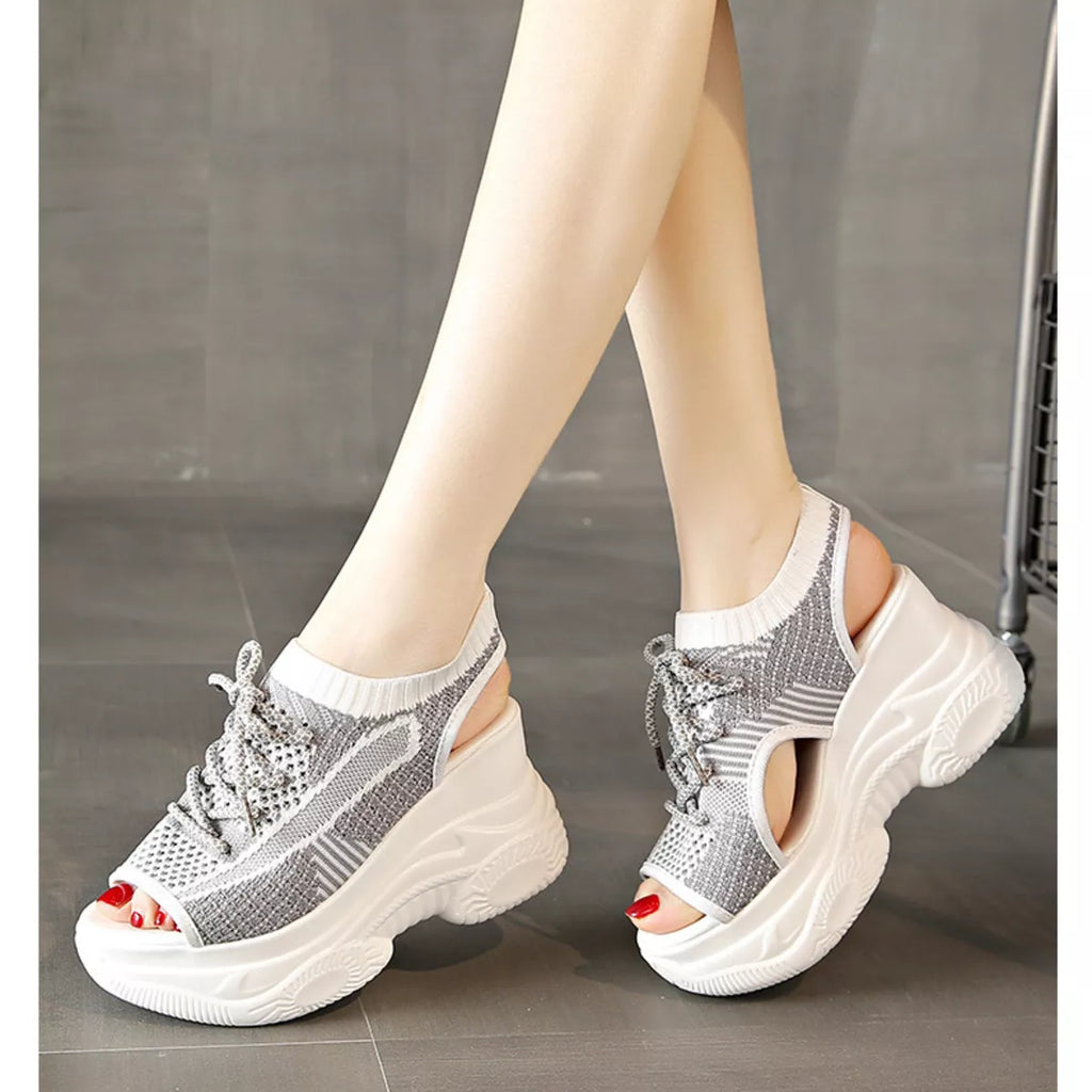 Lace Up Platform Sandals