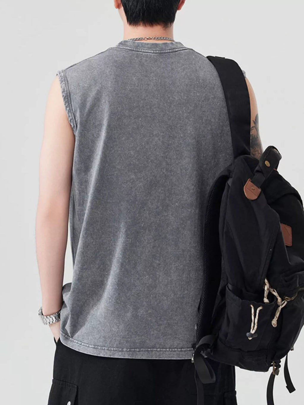 Men's Graphic Round Neck Tank