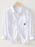 Men's Plus Size Button Up Long Sleeve Shirt