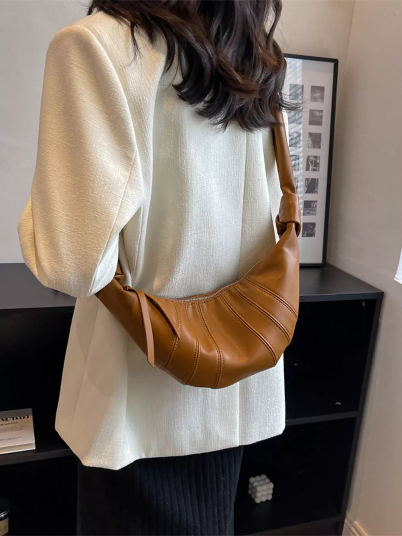 Stylish Crescent Hobo Crossbody Bag