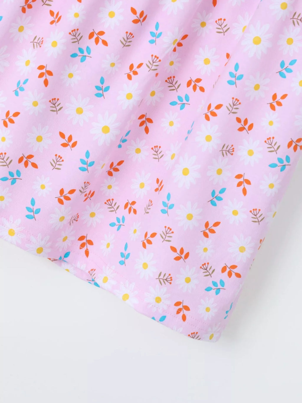 Children's Ruffled Floral Print Dress