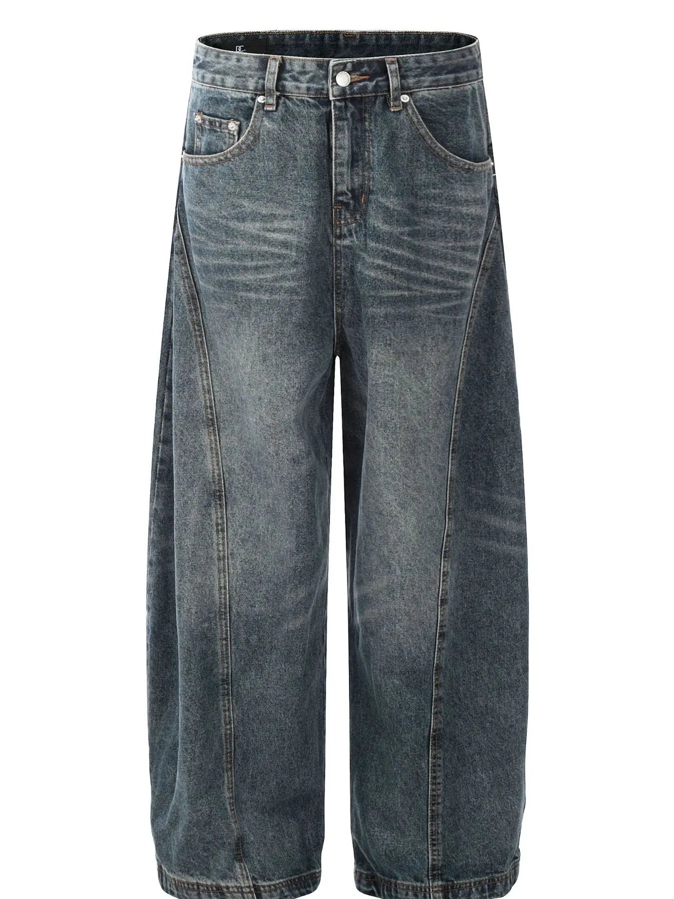 Men's Washed Wide Leg Baggy Jeans