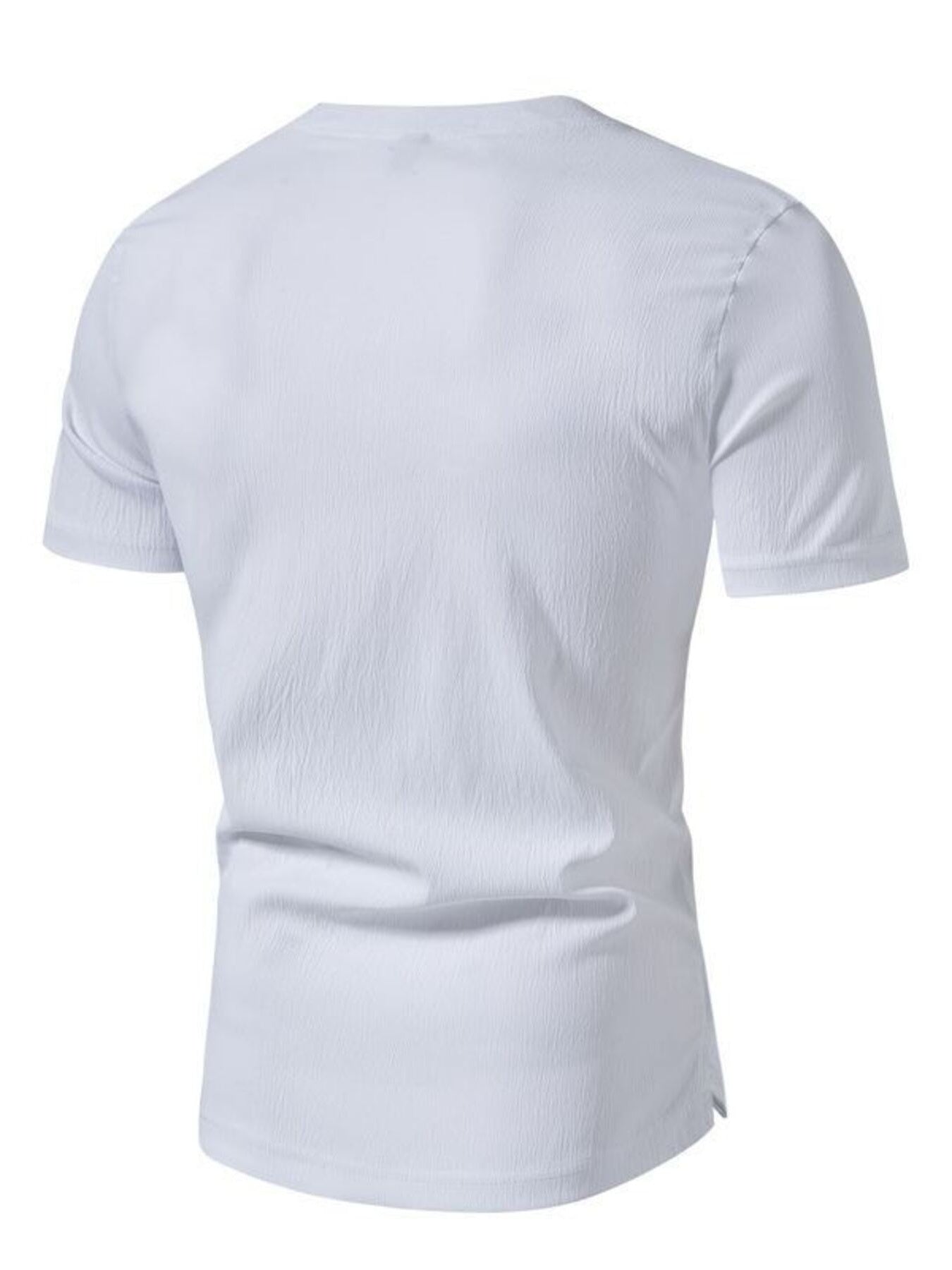 Men's Plus Size Casual Button Henley T-Shirt