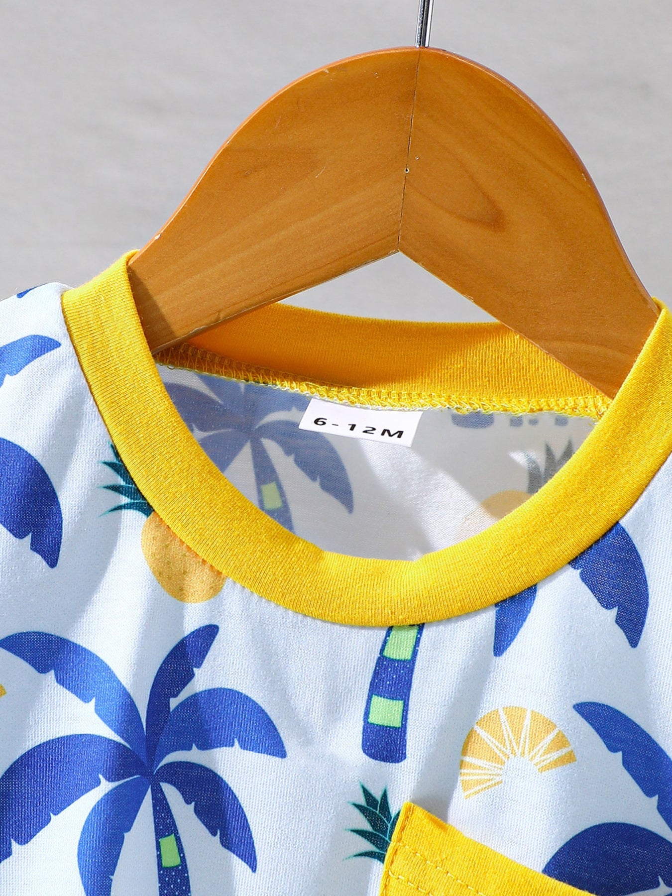 Children's Tropical Print Tee & Shorts Set