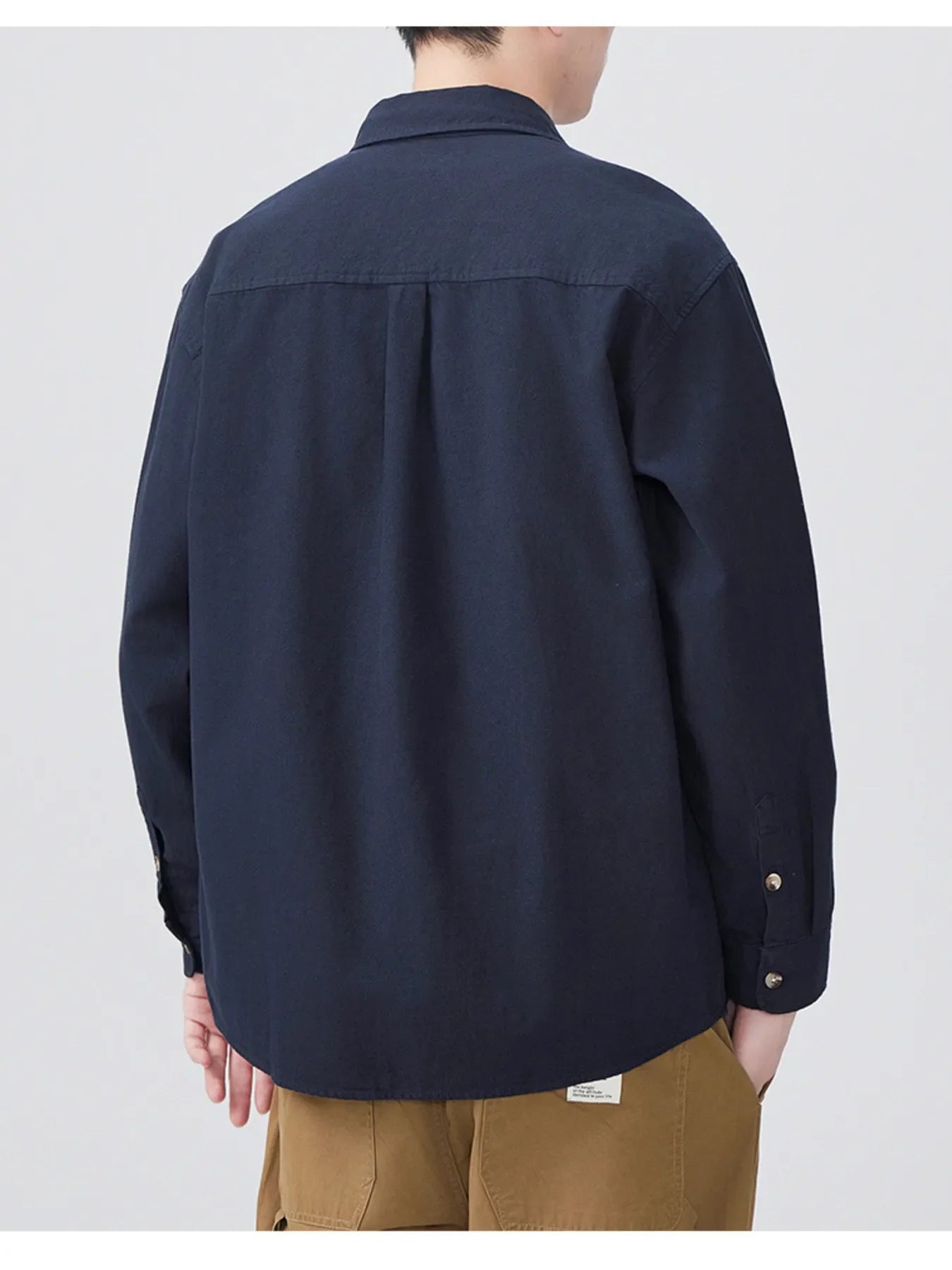 Men's Plus Size Button Up Long Sleeve Shirt