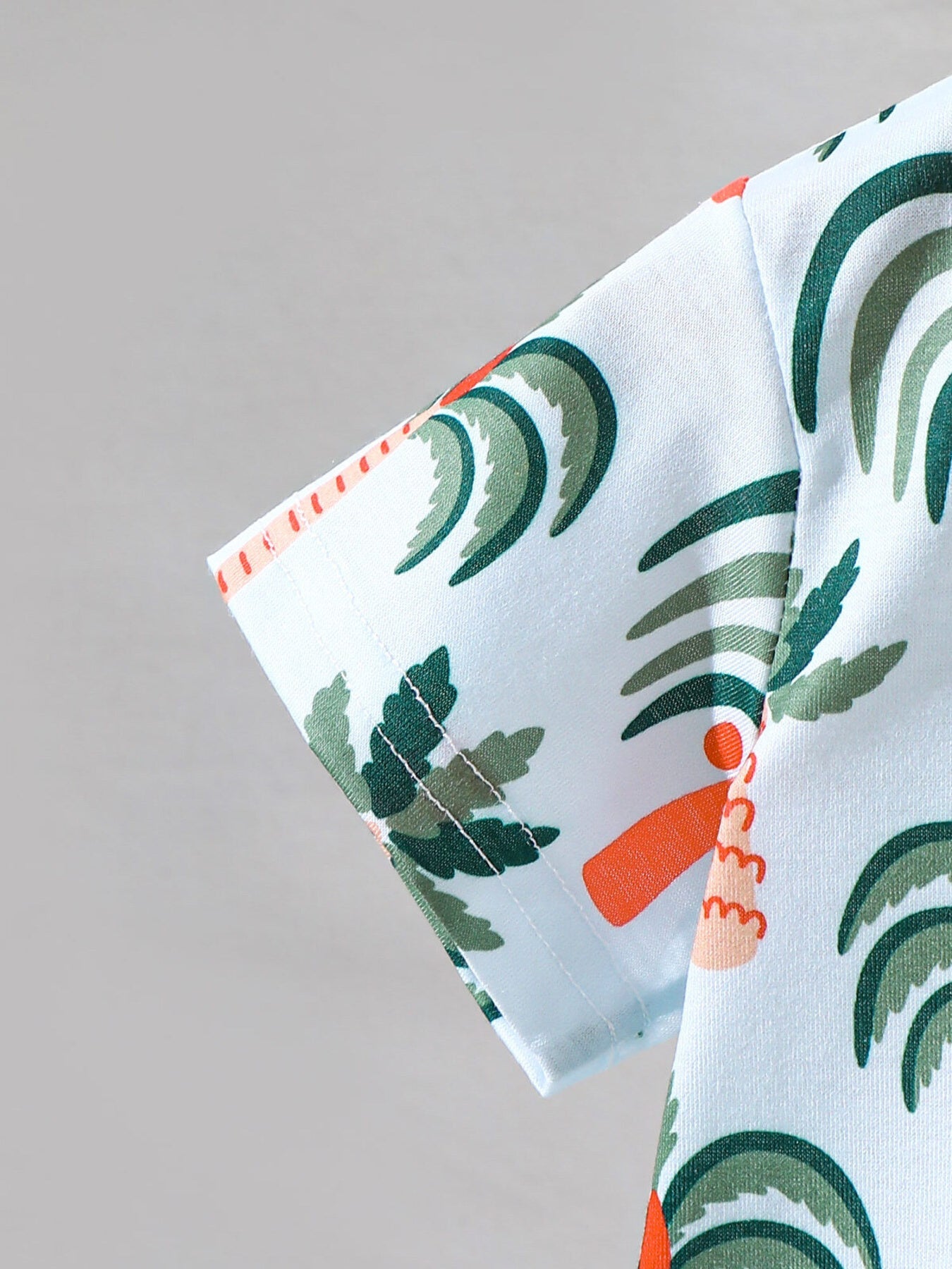 Children's Tropical Print Tee & Shorts Set
