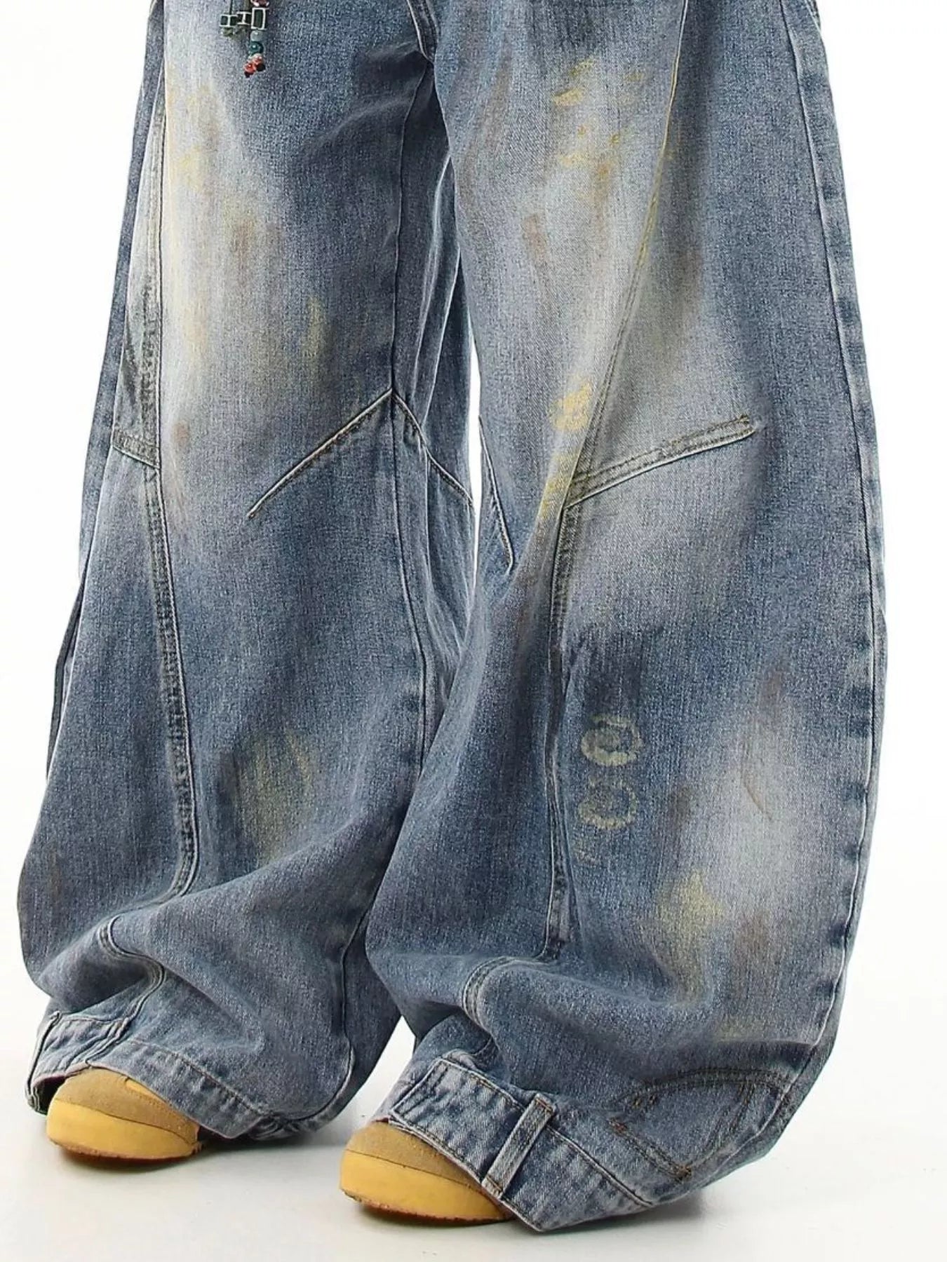 Men's Full Size Wide Leg Jeans Plus Size