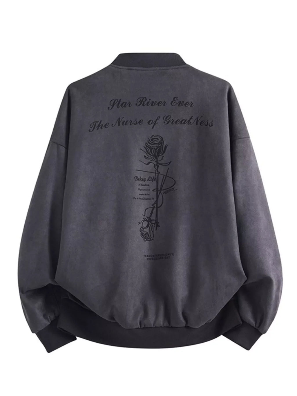 Men's Plus Size Zip Up Long Sleeve Jacket