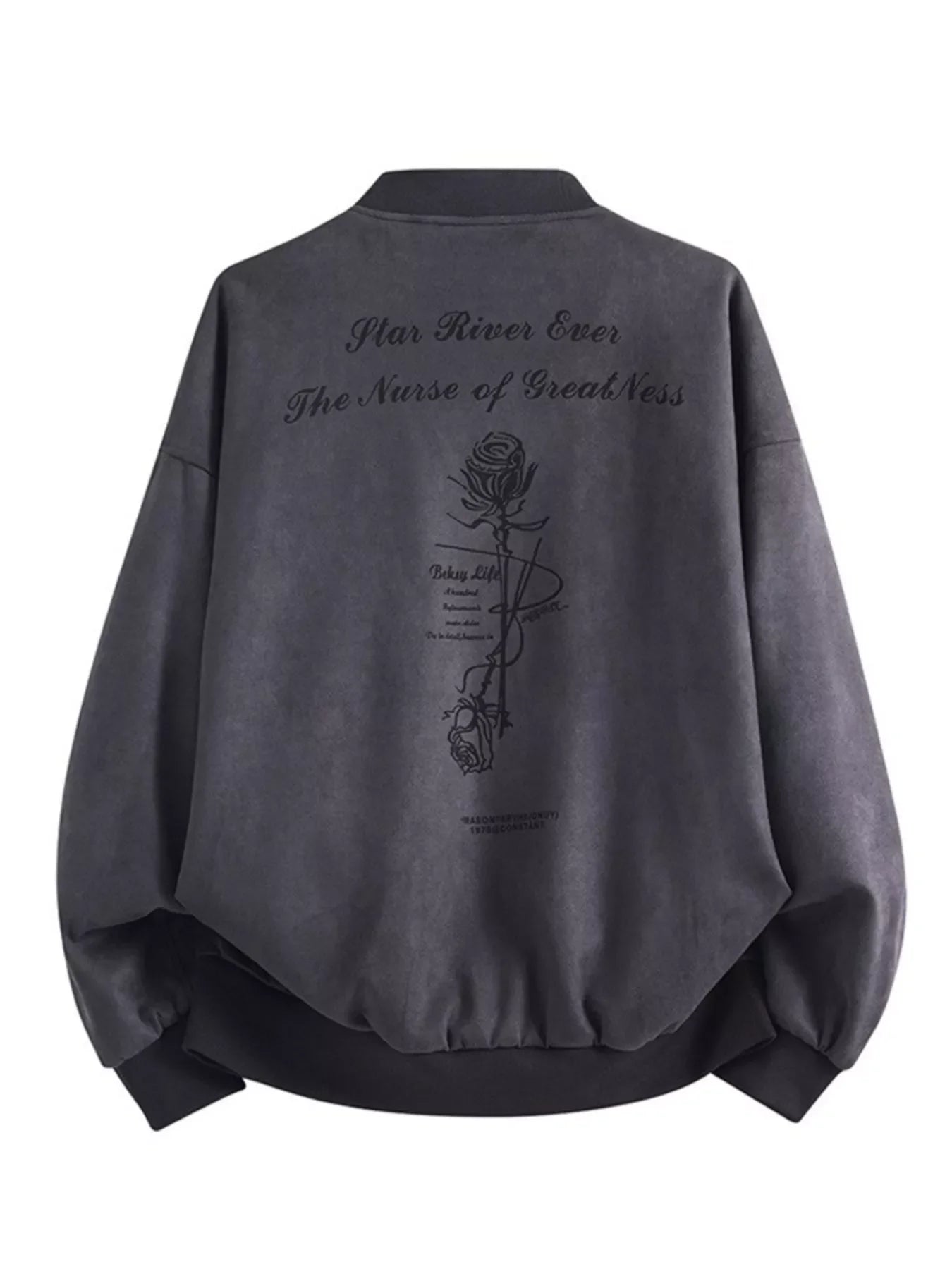Men's Plus Size Zip Up Long Sleeve Jacket