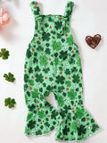 Children's Printed Flare Overalls