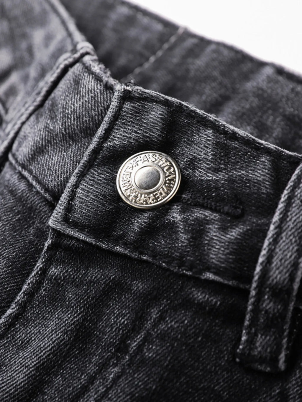 Men's Distressed Slim Fit Ripped Jeans