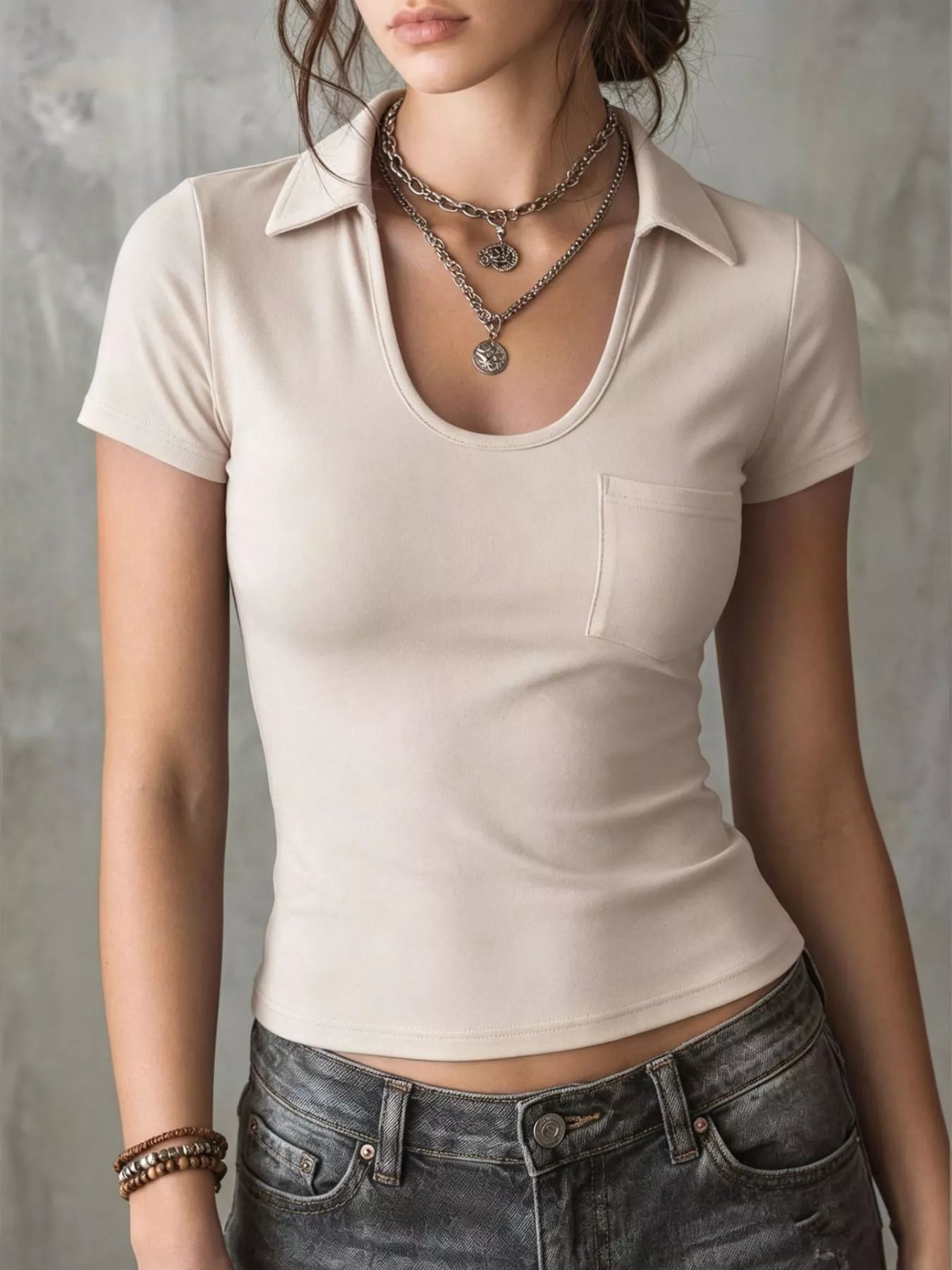 Casual Short Sleeve Slim Fit T-Shirt