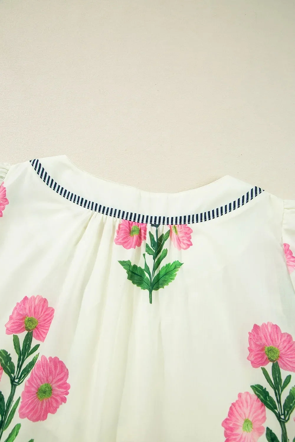 Floral Print Flutter Sleeve Summer Mini Dress