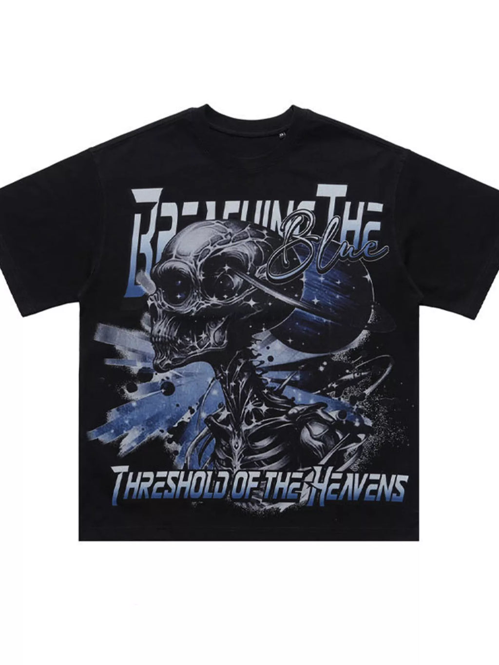 Men's Skull Graphic Round Neck T-Shirt