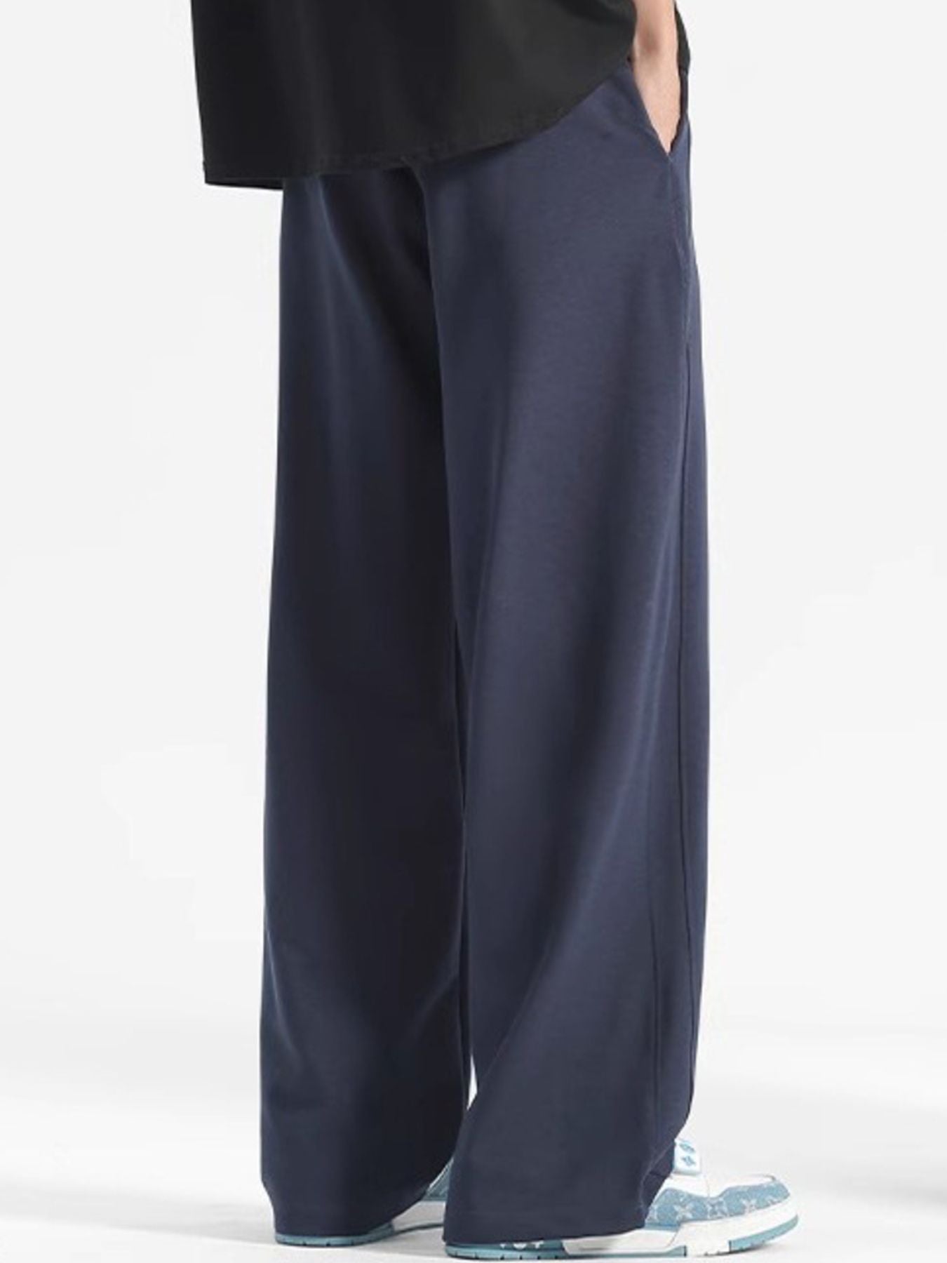 Men's Plus Size Casual Loose-Fit Drawstring Pants
