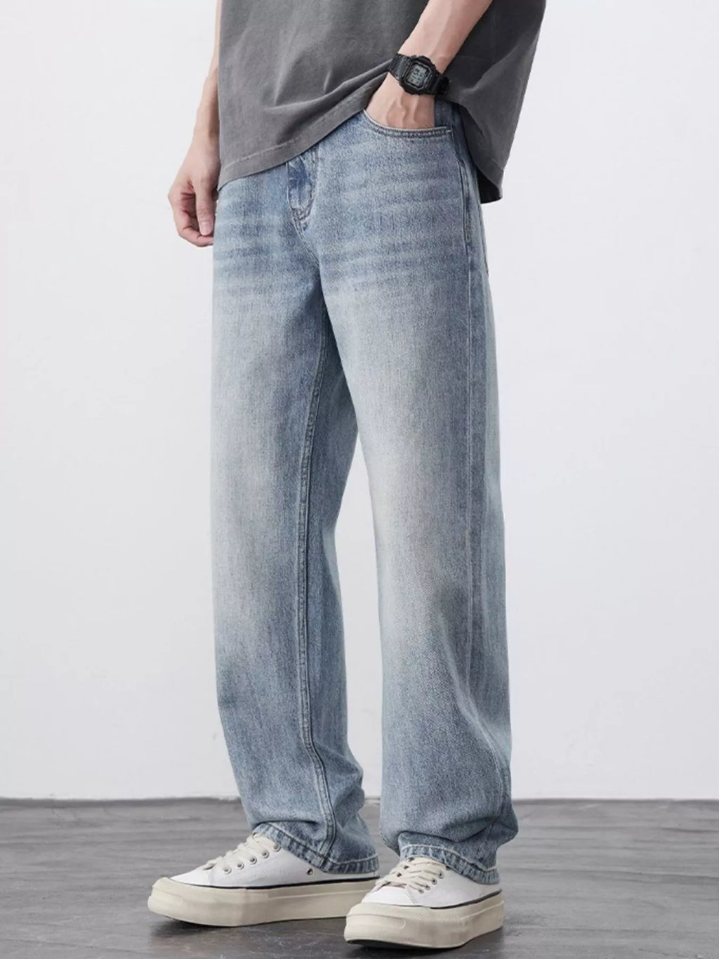 Men's Wash Relaxed Fit Jeans