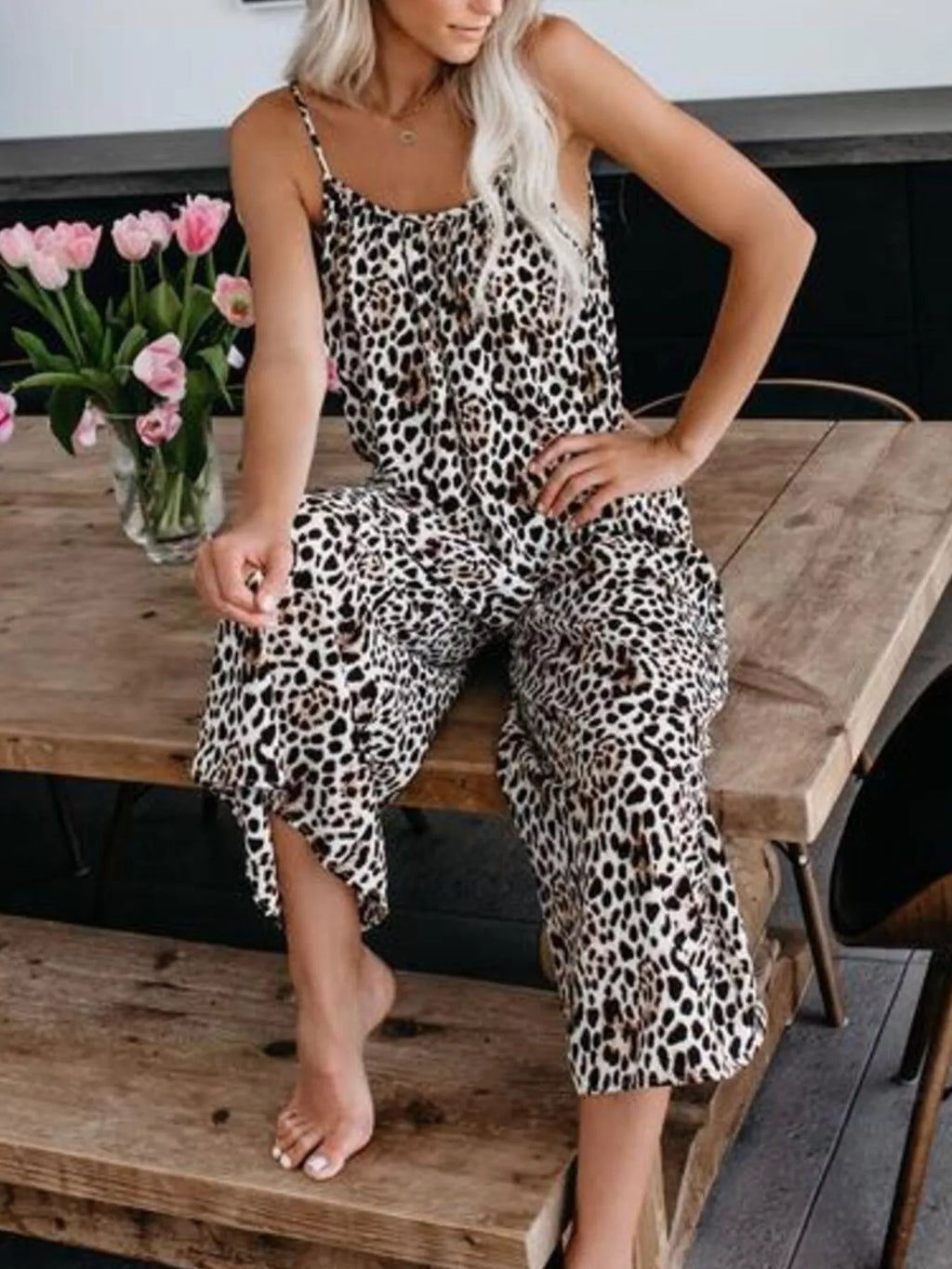 Full Size Tie-Dye Wide Leg Jumpsuit Plus Size
