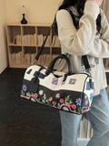 Floral Print Duffel Bag