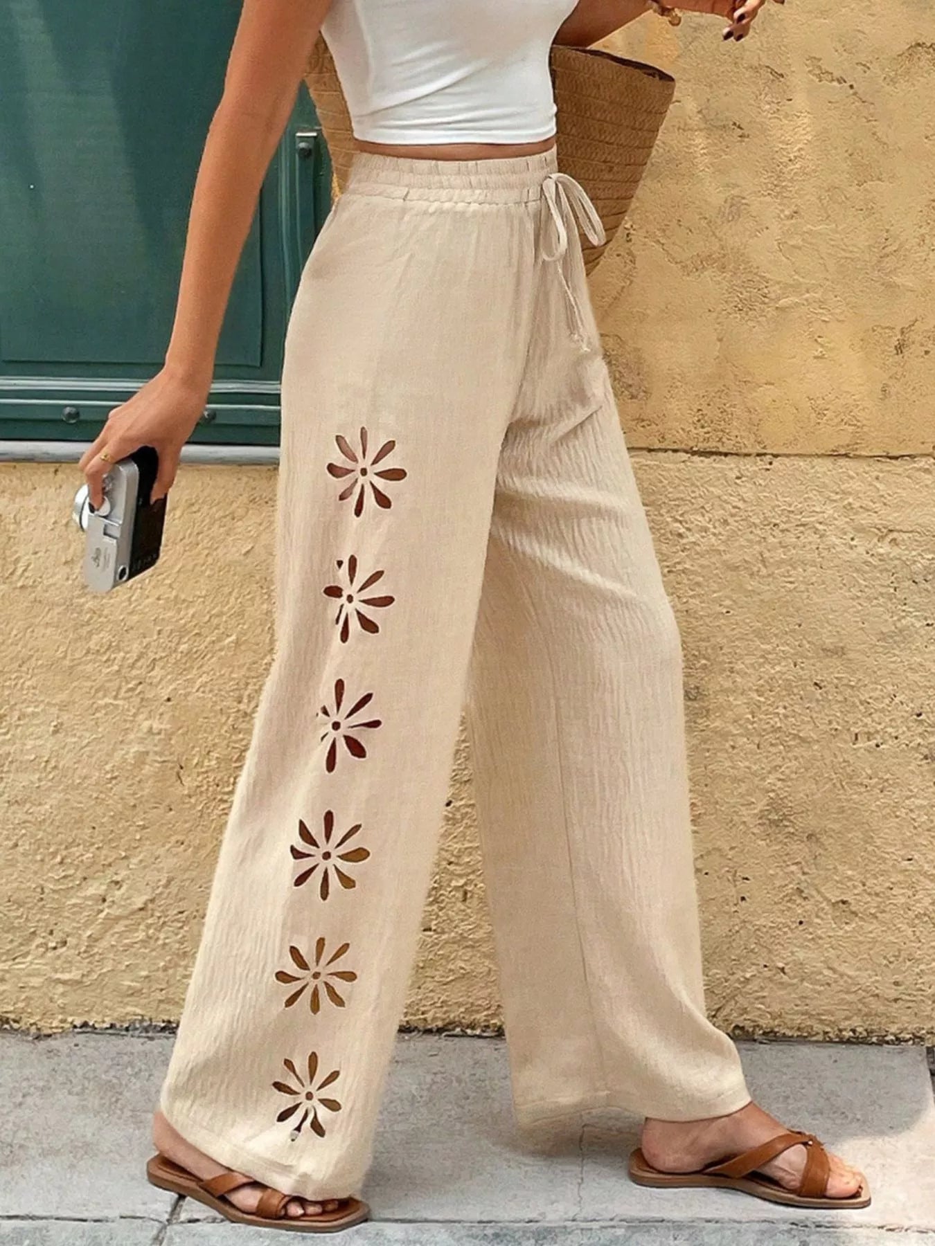 Casual Wide-Leg Pants