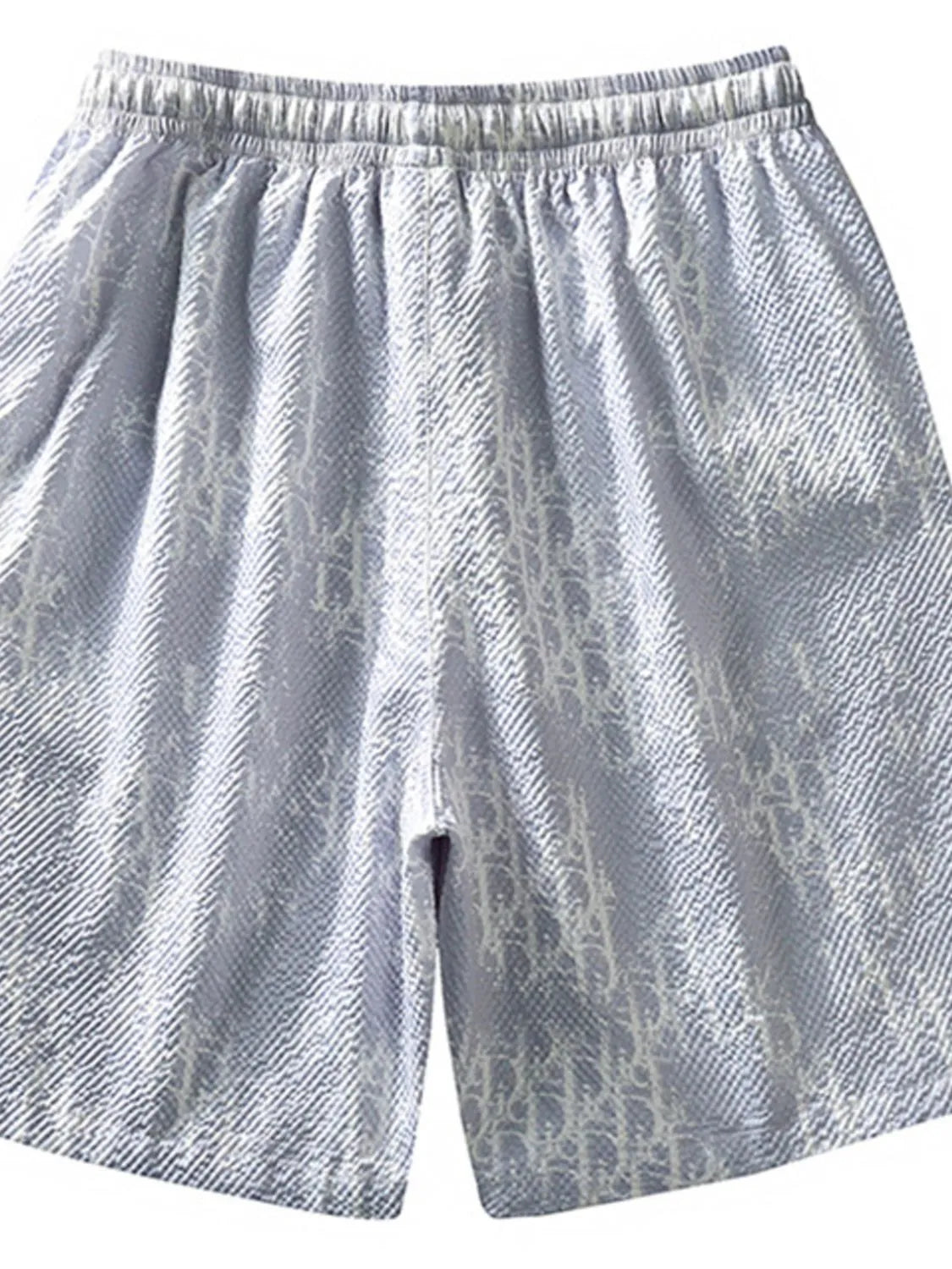 Men's Plus Size Abstract Print Drawstring Shorts