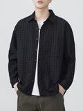 Men's Plus Size Button Up Long Sleeve Shirt