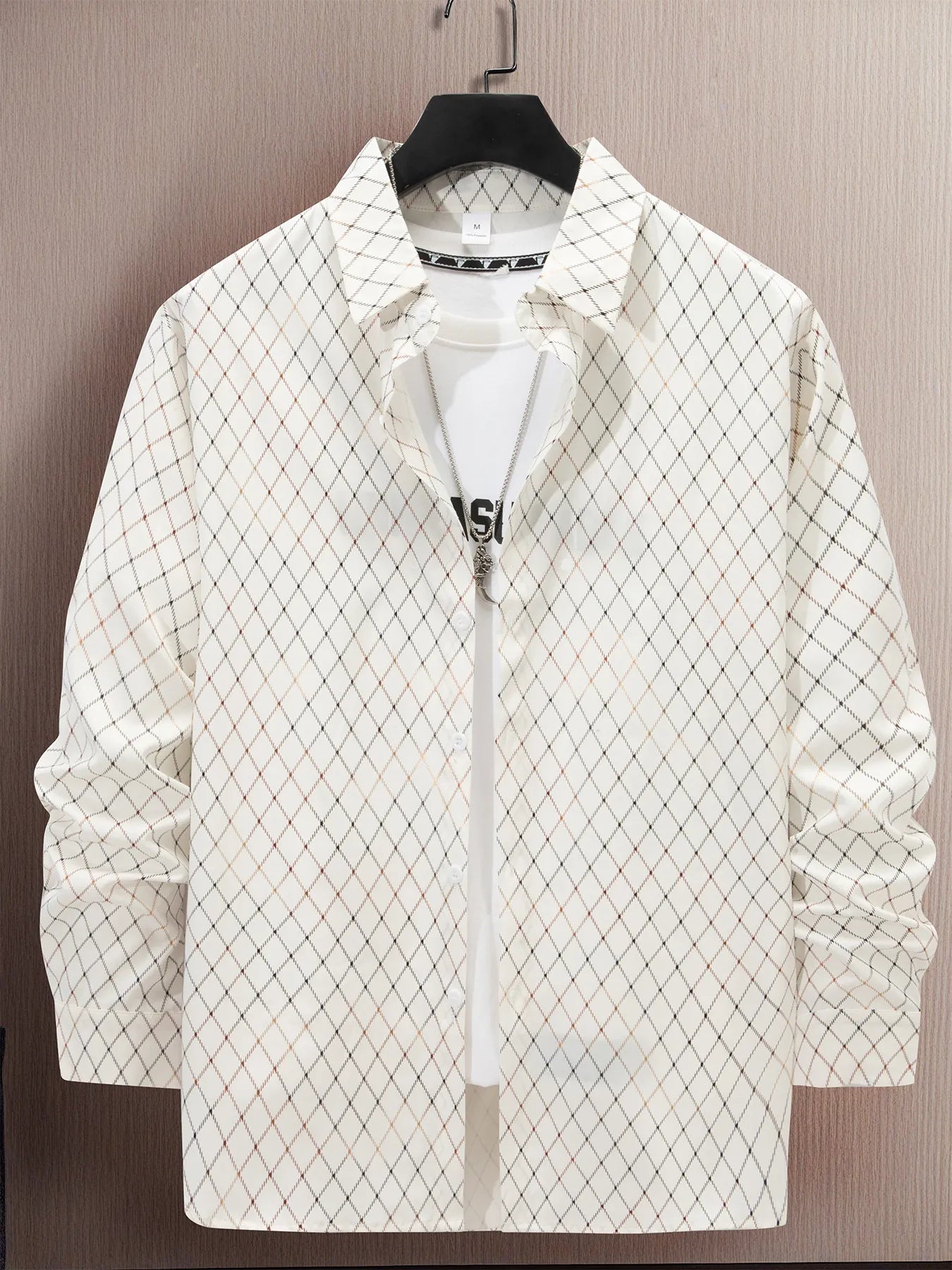 Men's Full Size Button Up Long Sleeve Shirt Plus Size