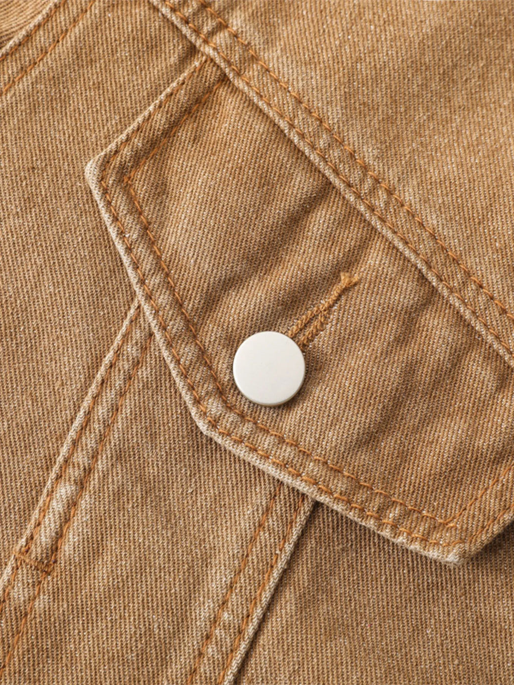 Button Up Long Sleeve Denim Jacket