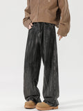 Men's Full Size Wide Leg Dark Wash Jeans Plus Size