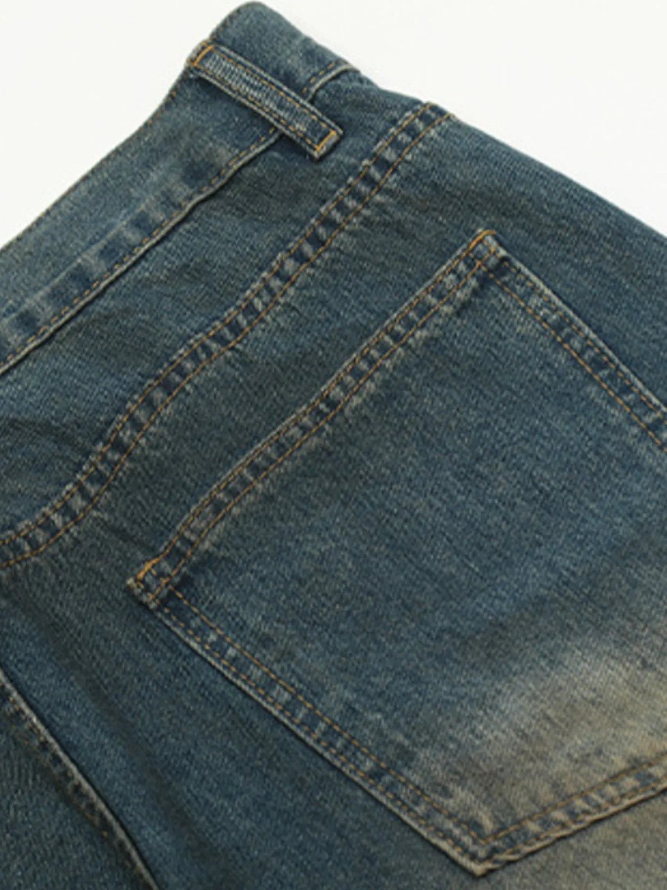 Men's Distressed Wide Leg Jeans