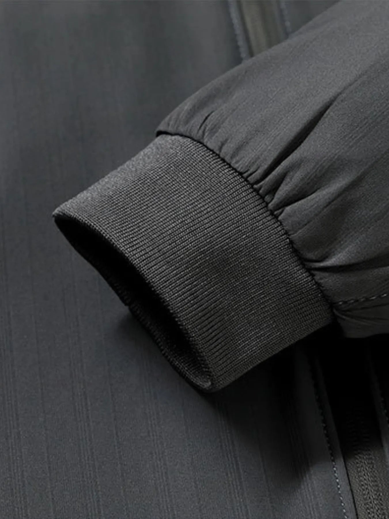 Men's Plus Size Zip Up Long Sleeve Jacket