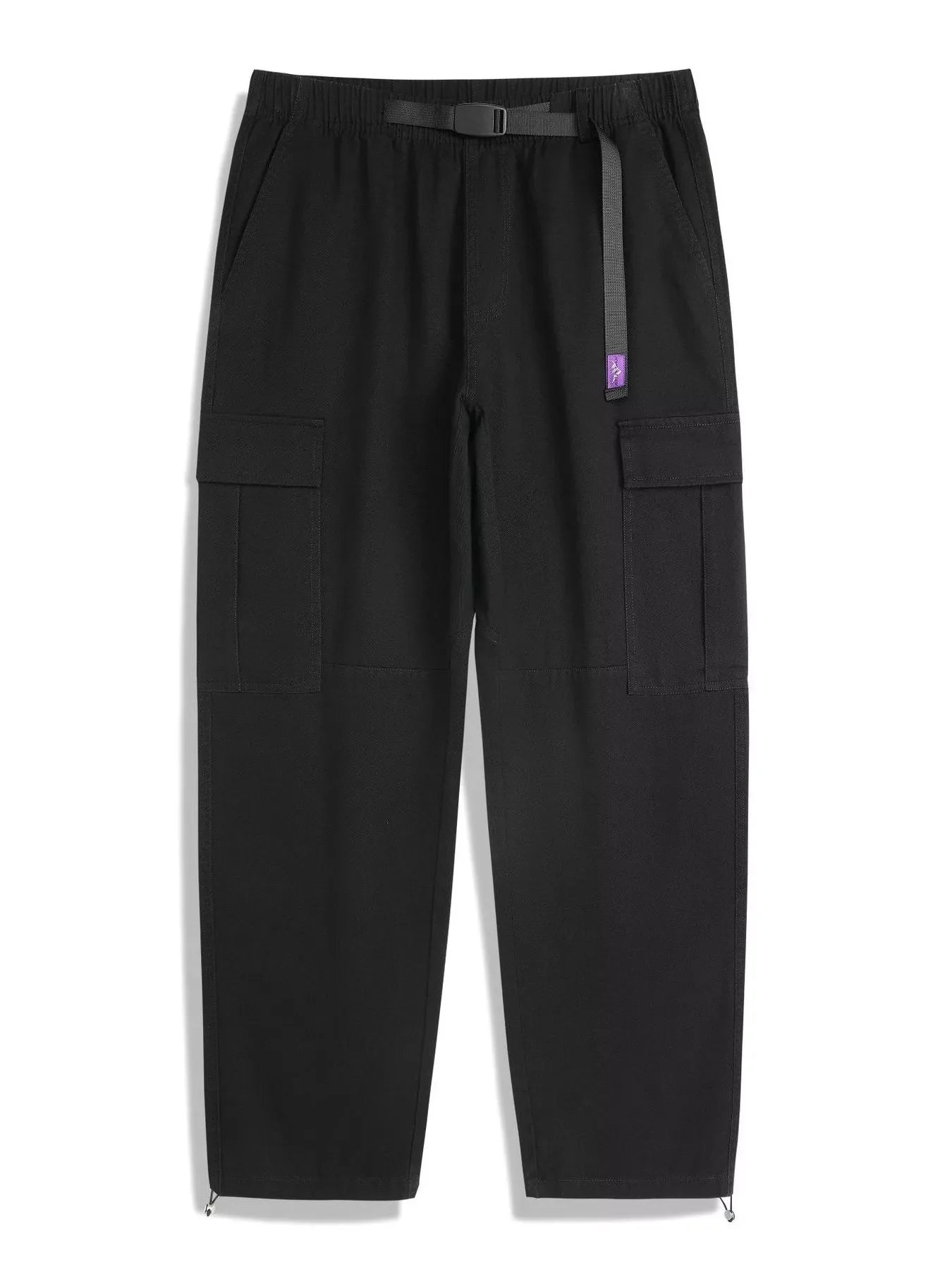 Men's Full Size Casual Cargo Pants with Elastic Waist Plus Size