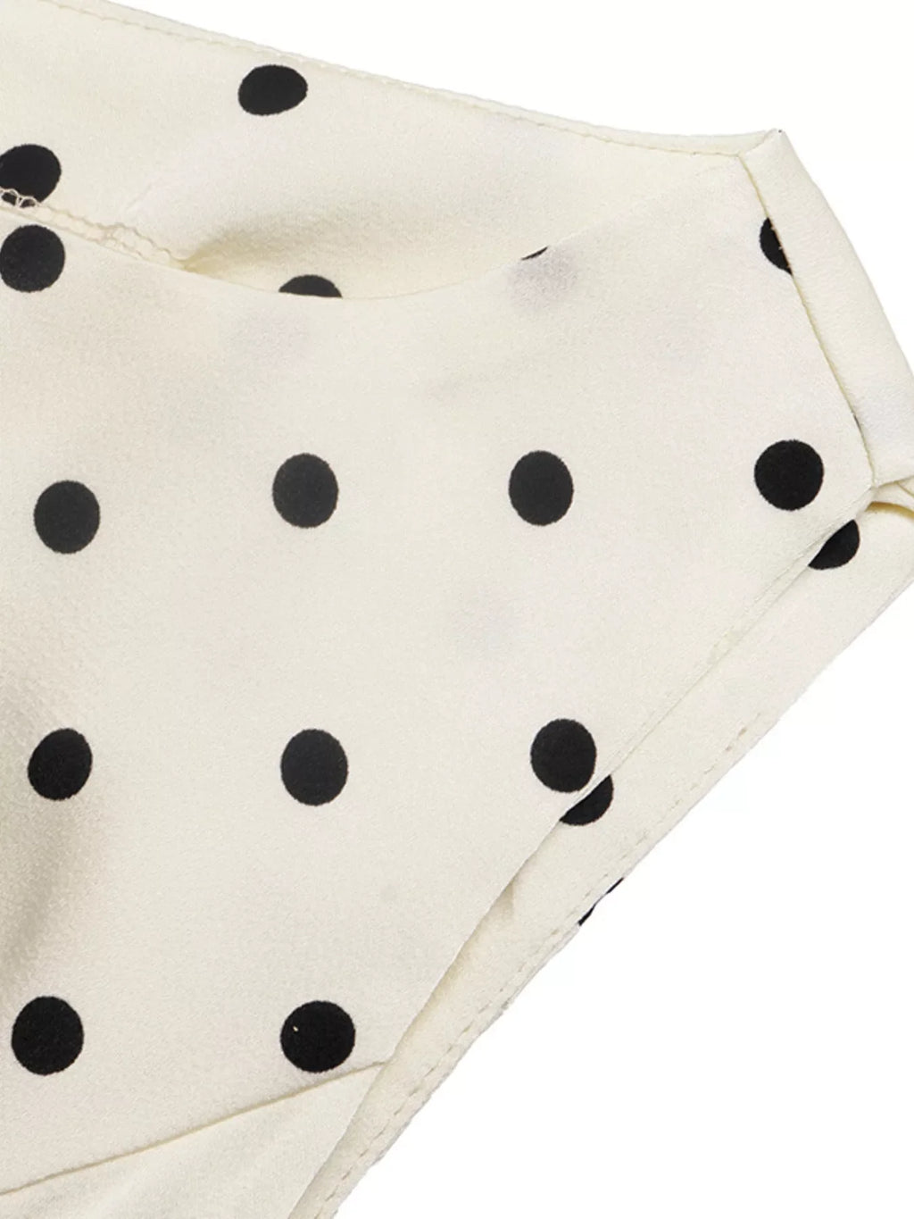 Polka Dot Sleeveless Peplum Blouse