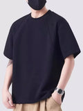 Men's Plus Size Round Neck Short Sleeve T-Shirt