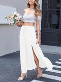 Full Size Slit Maxi Skirt Plus Size