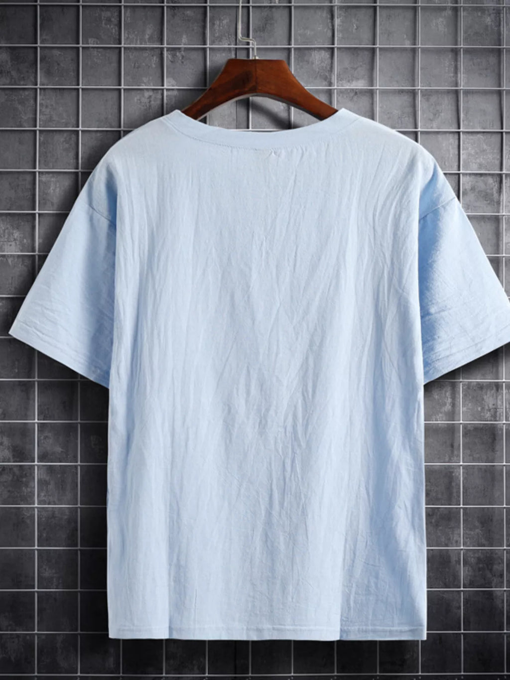 Men's Plus Size Solid Color Short Sleeve T-Shirt