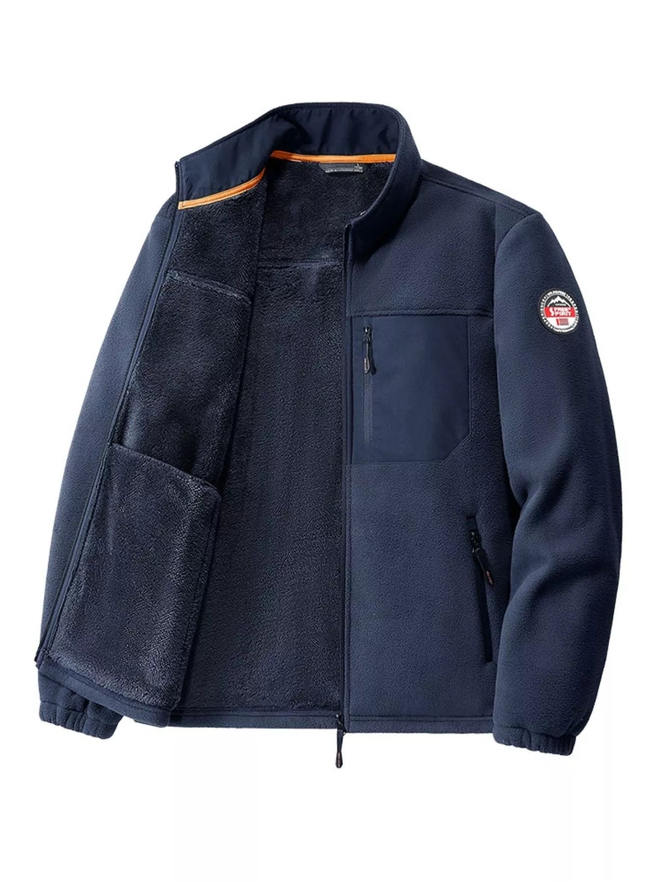 Men's Plus Size Warm Fleece Outdoor Jacket