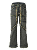 Men's Raw Hem Jeans