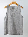 Men's Plus Size Round Neck Tank