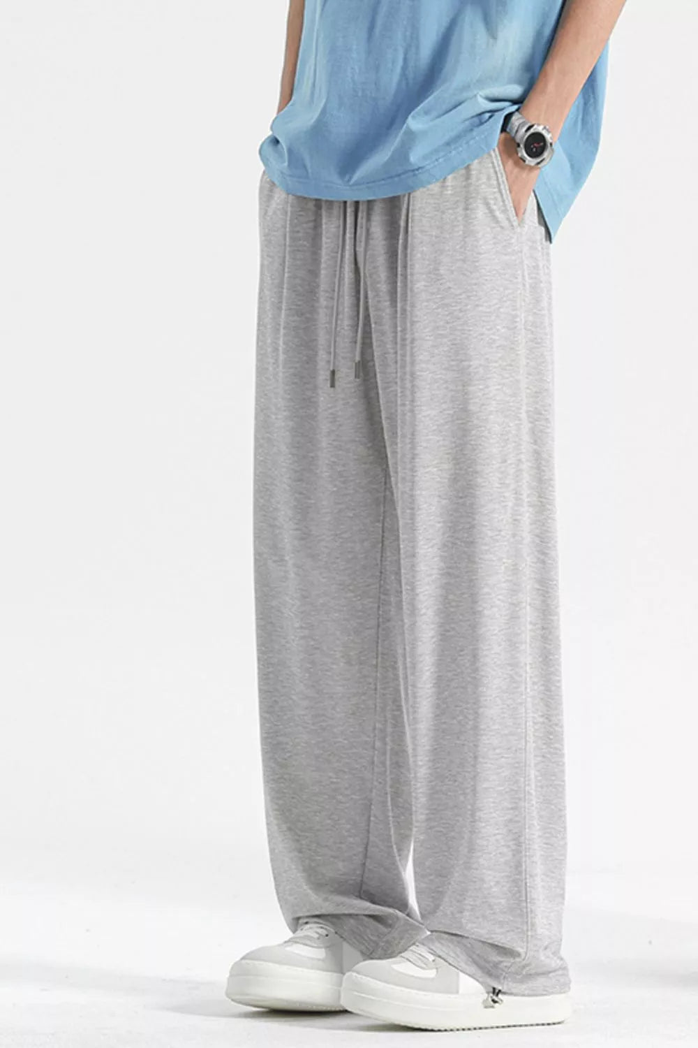 Men's Plus Size Casual Loose Fit Drawstring Sweatpants