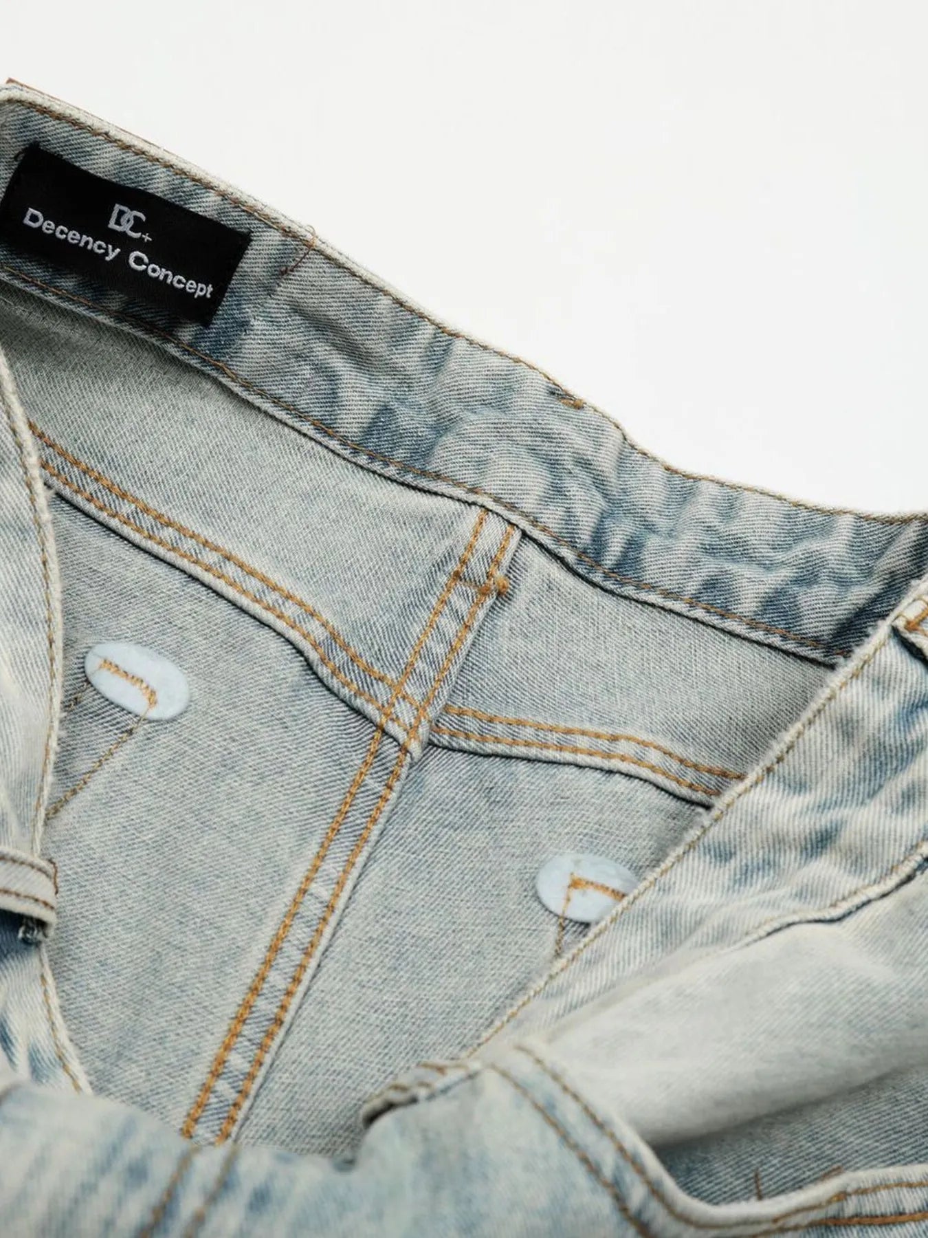Men's Wash Wide Leg Denim Shorts