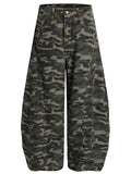 Men's Camouflage Wide Leg Cargo Jeans