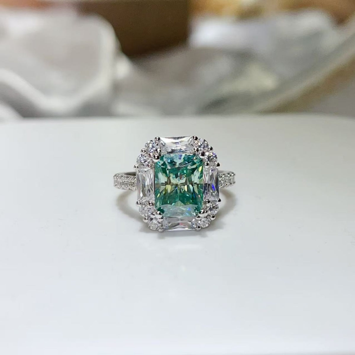 3 Carat Moissanite 925 Sterling Silver Ring