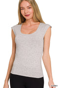 Zenana Double Layered Sleeveless Top
