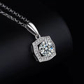 1 Carat Moissanite 925 Sterling Silver Necklace