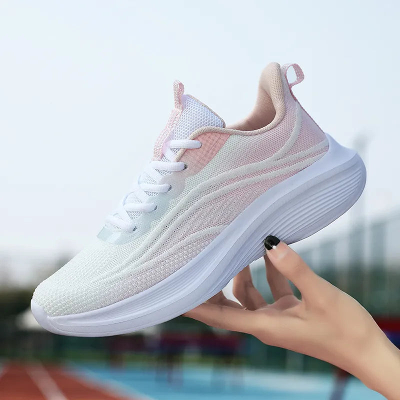 Mesh Breathable Lace Up Athletic