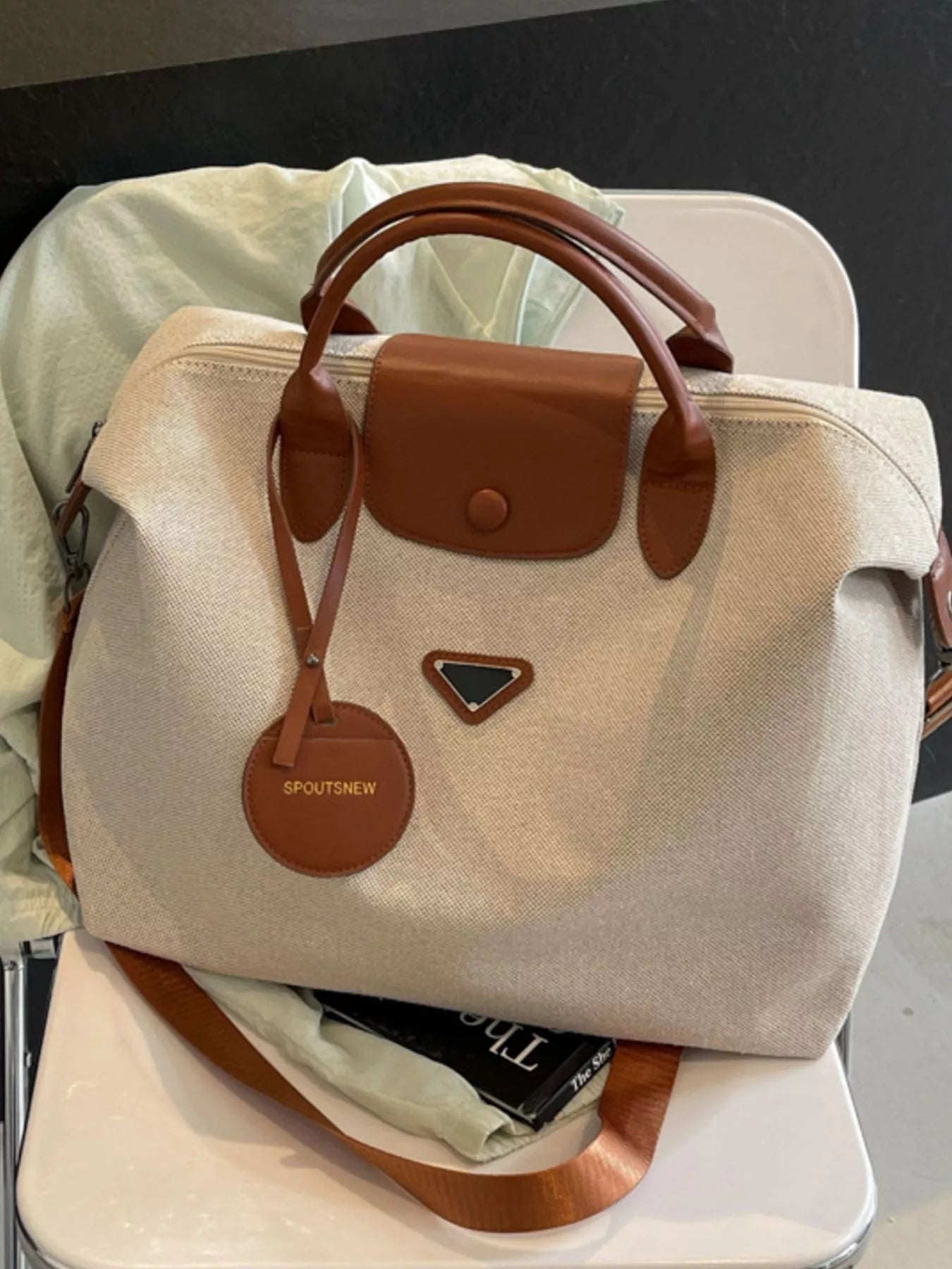 Canvas Travel Bag with Detachable Strap