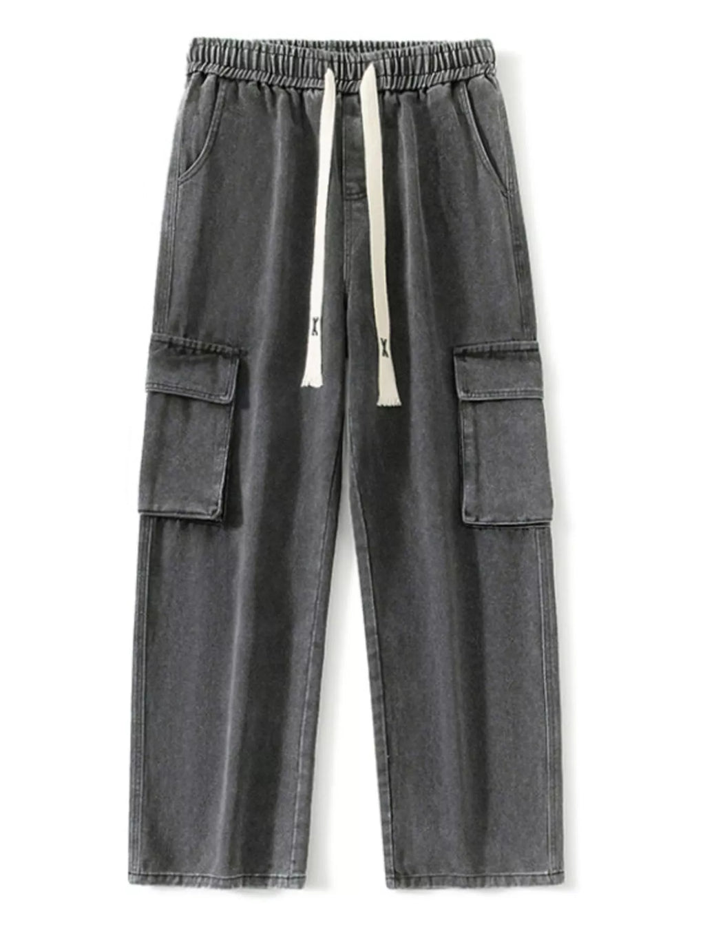 Men's Full Size Wide Leg Cargo Jeans Plus Size