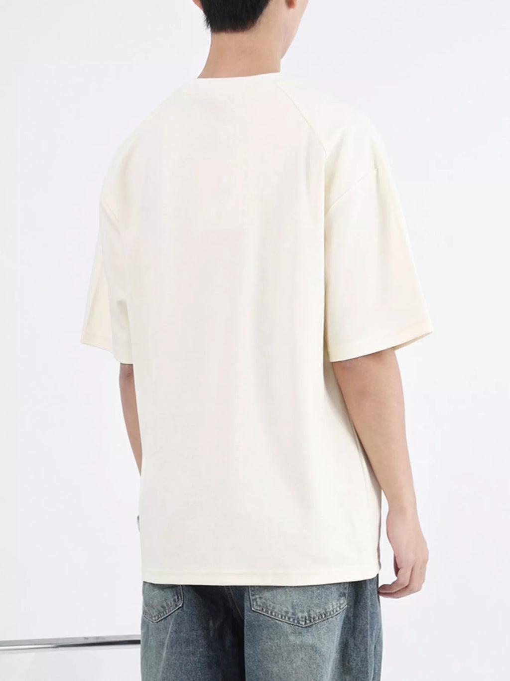 Men's Plus Size Round Neck Relaxed-Fit T-Shirt