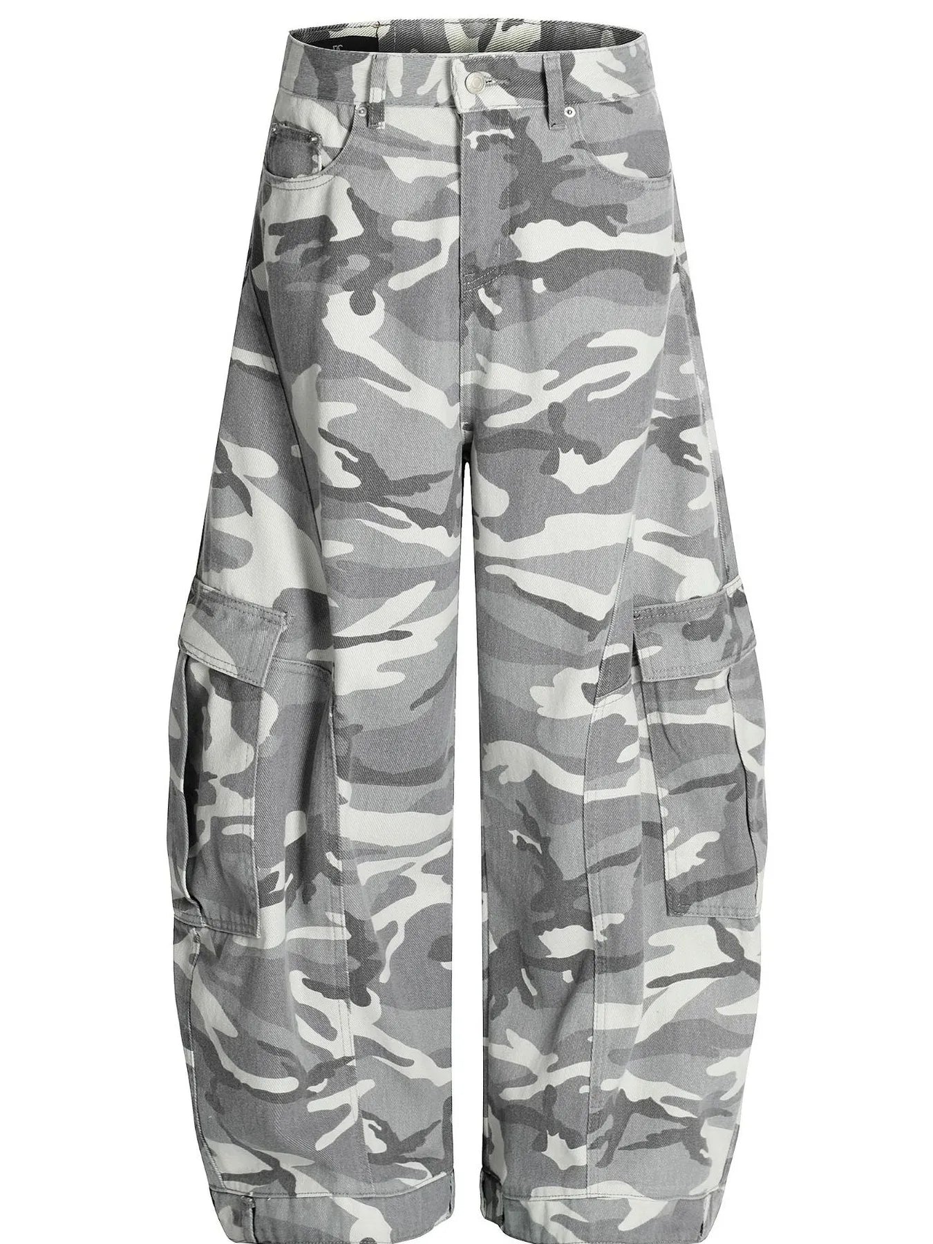 Men's Camo Cargo Wide Leg Jeans